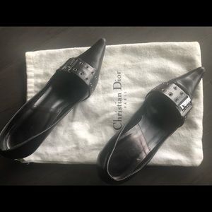 Christian Dior Black Leather Pumps